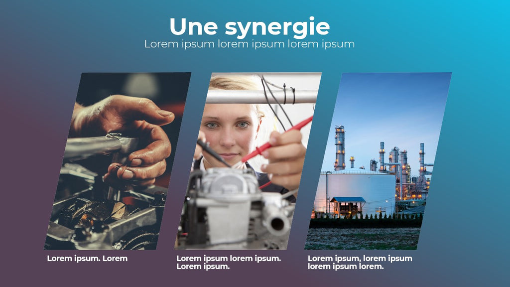 Template PowerPoint Corporate Bleu Turquoise – Secteur BTP & Industrie