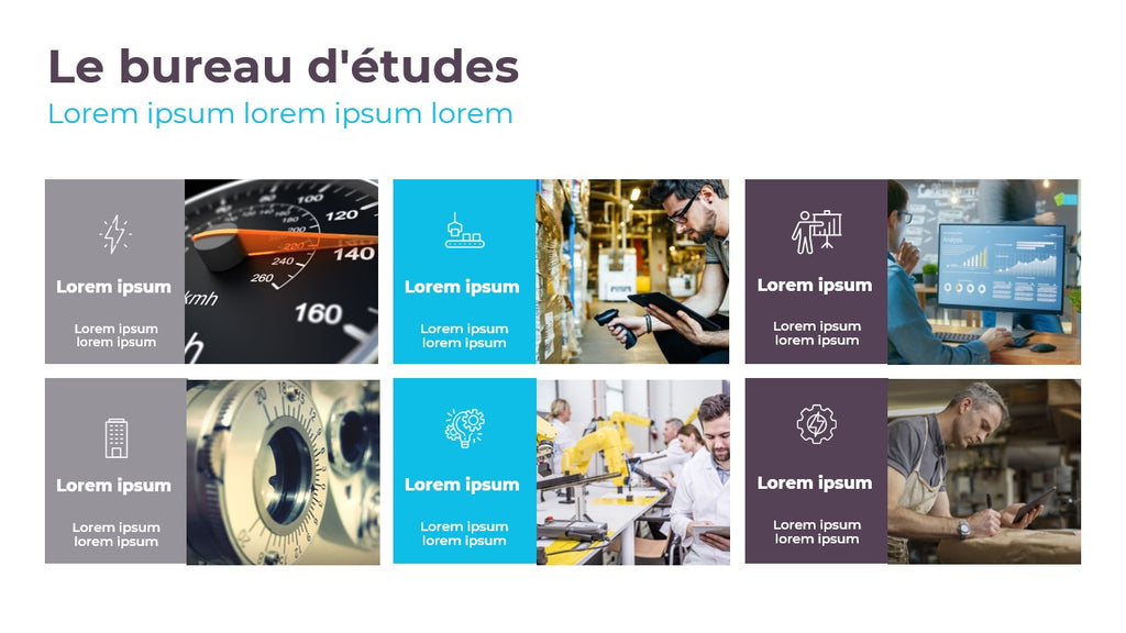 Template PowerPoint Corporate Bleu Turquoise – Secteur BTP & Industrie