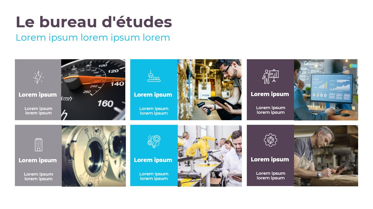 Template PowerPoint Corporate Bleu Turquoise – Secteur BTP & Industrie