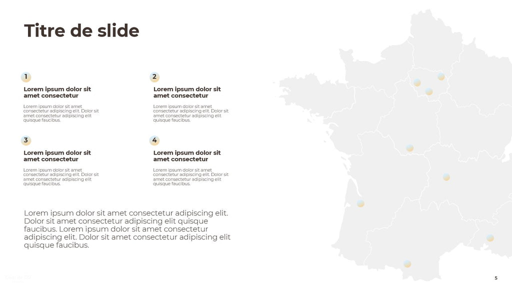 Template PowerPoint Commercial Premium – Frises Chronologiques & Carte de France Éditable